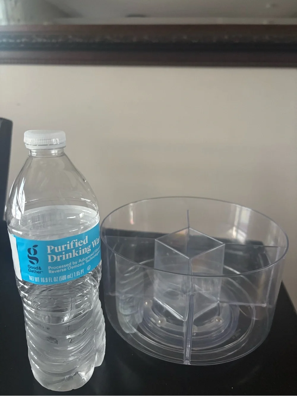 Clear Acrylic 5-Compartment Spinning Organizer